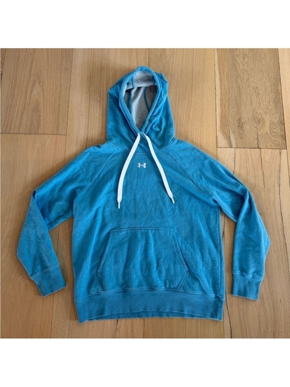 Under Armour Light Blue Loose Sweatshirt Hoodie Size Medium